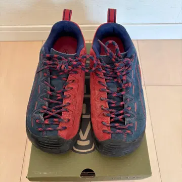 kEEN 재스퍼 24cm 네이비 x 레드