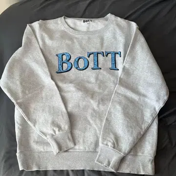 BOTT 크랙 로고 맨투맨 XL 그레이