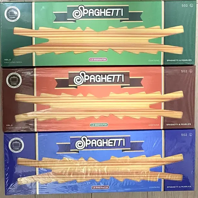 #미개봉 최저가) 르세라핌 스파게티 미개봉 앨범 세트 3종