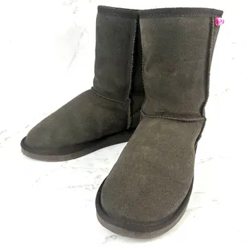 EMU 무트 부츠 미디엄 컷 차콜 그레이 24cm