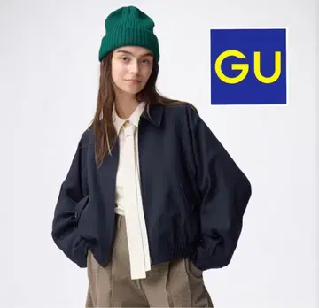 GU 해링턴 자켓 L 사이즈 네이비 여성용 미사용 새상품 네이비