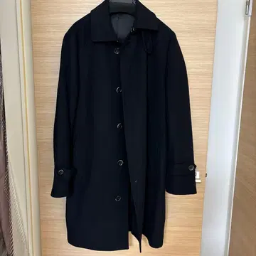 MORGAN 네이비 체스터 코트