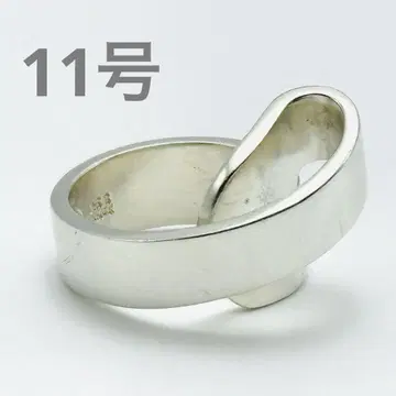 레어 GEORG JENSEN 실버 반지 11호 루프 925S