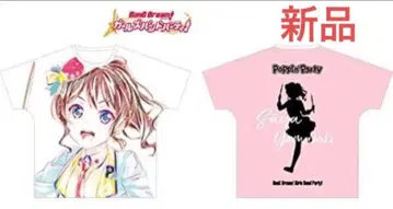 뱅드림! 야마부키 사아야 Ani-Art 풀 그래픽 T셔츠 (L)