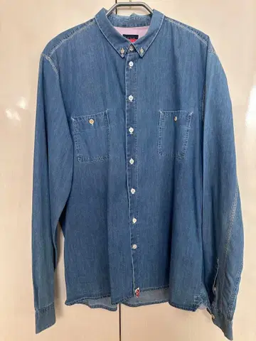 PS Paul Smith 데님 셔츠 긴팔 스카이블루 색상