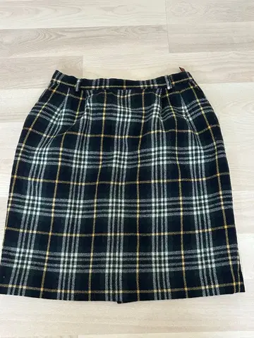 빈티지 체크 무늬 타이트 스커트 사이즈 72
