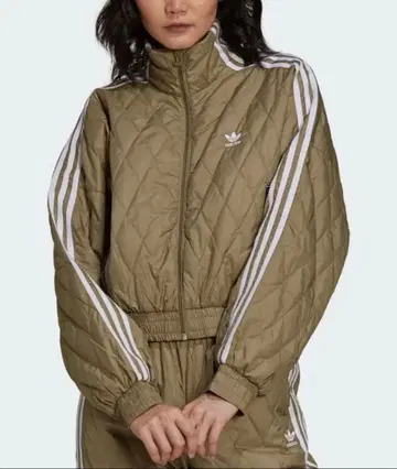 adidas 숏 기장 퀼팅 자켓 집업 M