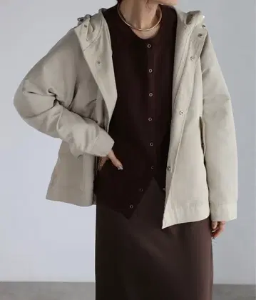 TRIANGLE PALETTE 미들 기장 마운틴 후드티/후드 블루종