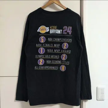 코비 브라이언트 양면 프린트 긴팔 티셔츠 NBA 레이커스 구제 의류 농구