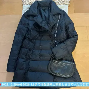 새상품급 띠어리 theory 다운 코트 블랙