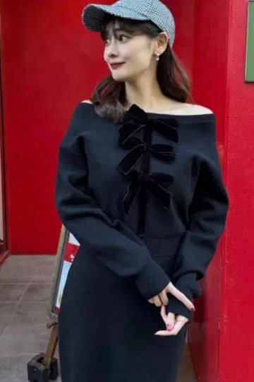 새상품급 herlipto Simone Knit Mini Dress 원피스