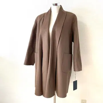 Y512-49 새상품 HABITUS 하비타스 고급 울 코트 안감 아트