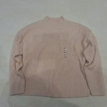 하이넥 니트 XL 핑크