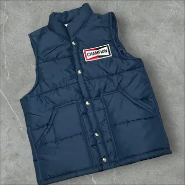 80s 빈티지 Champion Plugs 충전솜 레이싱 베스트