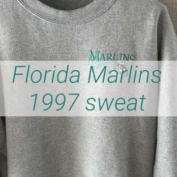 MLB 플로리다 마린스 트레이닝복 맨투맨 marlins 셔츠