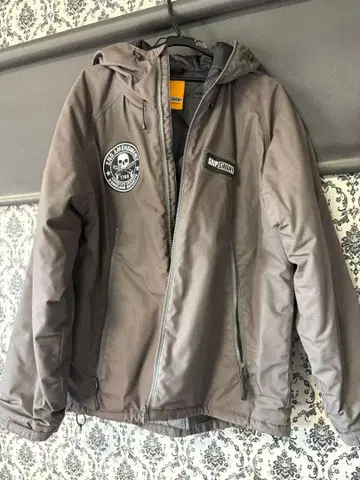 GRIP SWANY 후드 부착 다운 자켓 XL 그레이