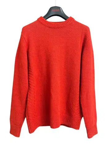 NANO UNIVERSE 오렌지 크루넥 스웨터