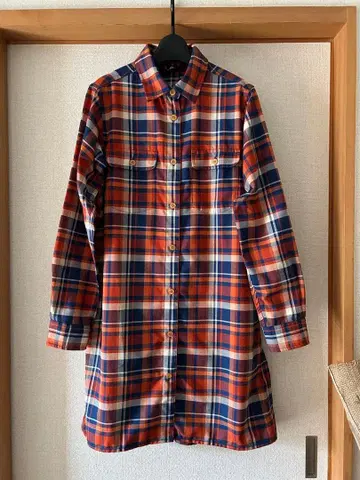 mont-bell 체크 무늬 원피스 튜닉 M