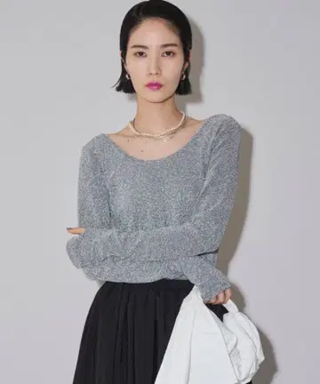 [ yae ] 2way 라메 티셔츠