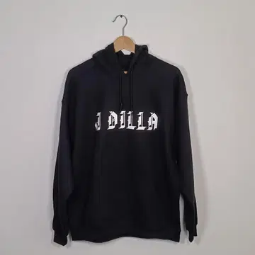 J Dilla / 긴팔 프린트 블랙 후디 (사이즈 M)