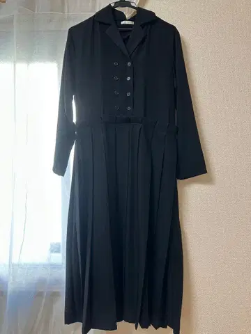 블랙 롱 원피스 긴팔