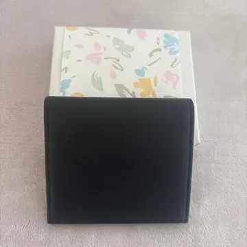 황궁 투톤 지갑 블랙 천연 가죽