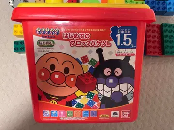 호빵맨 첫 블록 바구니 L