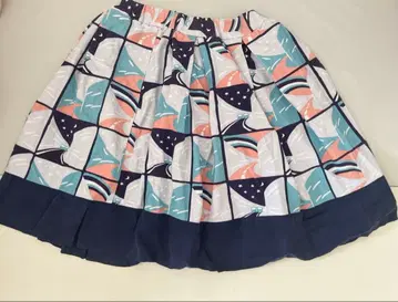 2회 착용 차이하네 WA 유키노카베 플레어 스커트 무릎 기장