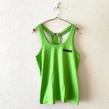 [ 간사이 인터내셔널 ] 탱크탑 프린트 로고 캐주얼 L 상당