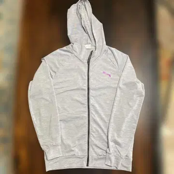 PUMA 그레이 풀 집업 후드티 L 사이즈