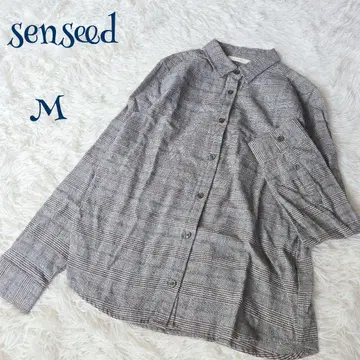 [빈티지] 면 100% 글렌체크 플란넬 셔츠 깔끔한 클래시컬