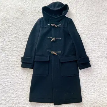 새상품급 HYKE 더플 코트 롱 코트 롱 기장 토글 네이비