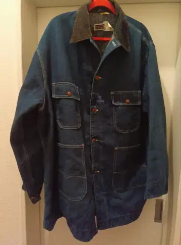 BIGMAC 데님 커버올 코듀로이 카라 부착