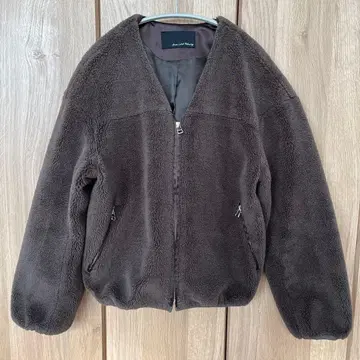 그린 레이블 릴랙싱 보아 자켓 브라운