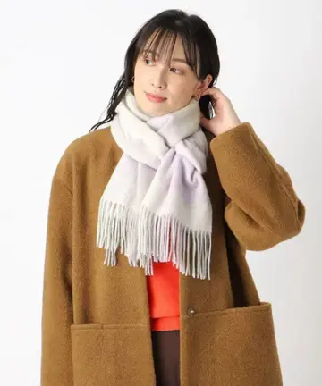 새상품 미사용 FURLA 울 혼방 라메 믹스 머플러