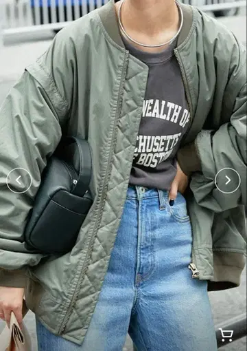 볼륨 슬리브 MA-1 자켓