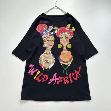 컨디션 최상 토쿠코 프리미어볼 WILD AFRICA 프린트 튜닉