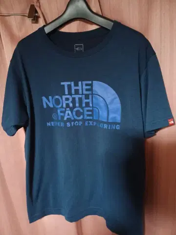 THE NORTH FACE 빅 로고 T셔츠 네이비