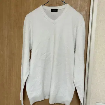 JOSEPH HOMME 화이트 V넥 니트