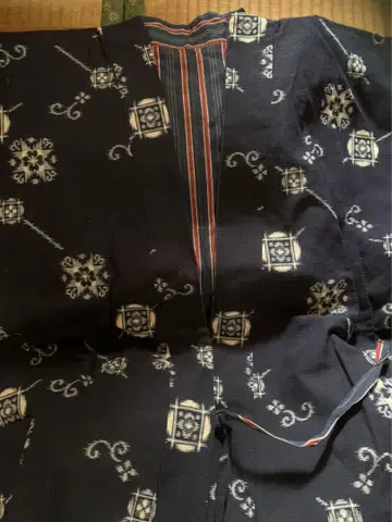 무명 2부식 기모노 일본제 면 100% 미사용품