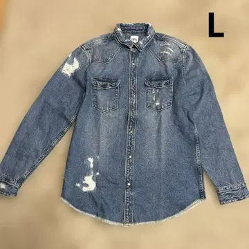 ZARA 데님 셔츠풍 자켓 L