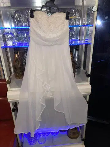 화이트 쉬폰 롱 드레스