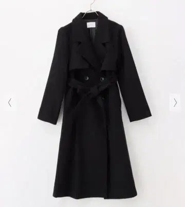 허니즈 벨트 롱 코트