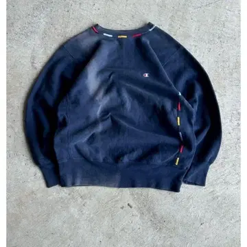 80s Champion 리버스 위브 맨투맨 L 네이비 구제 의류