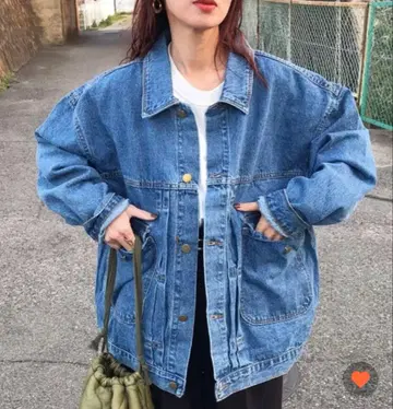 nugu klee 오버 사이즈 데님 자켓