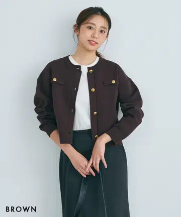 베이스먼트 온라인 [HARUKA DESIGN] 골드 버튼 가디건