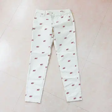 Jack bunny 로고 프린트 캐주얼 팬츠 사이즈 1