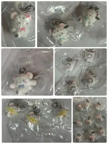 산리오 캐릭터즈 메지루시 액세서리 포근포근 스노우 가챠 컴프