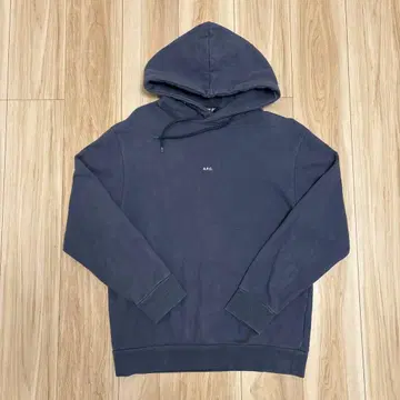 A.P.C 스몰 로고 네이비 후드티 L