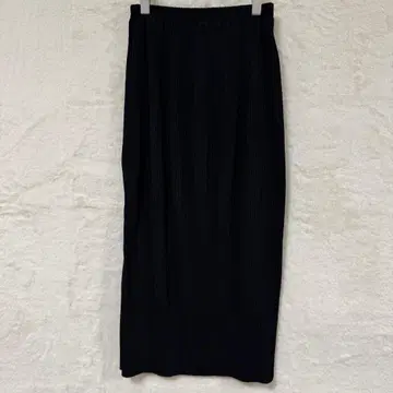 아파트바이 타이트 플리츠 스커트 롱 전체 밴딩 심플 F [ i570